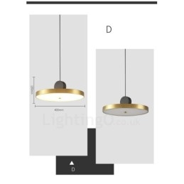 4 stili di lampada a sospensione postmoderna in oro e nero