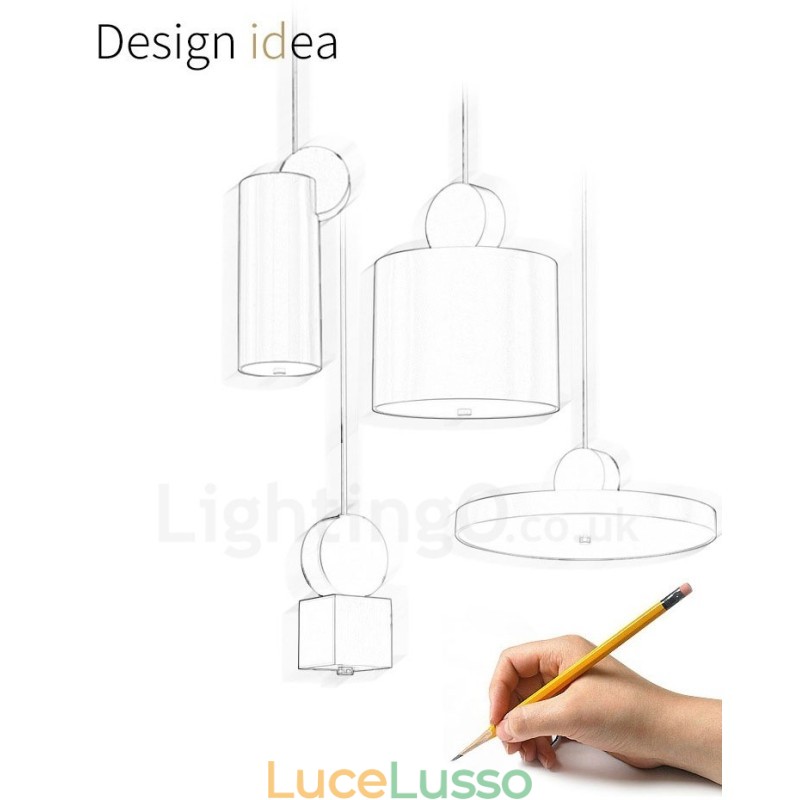 4 stili di lampada a sospensione postmoderna in oro e nero