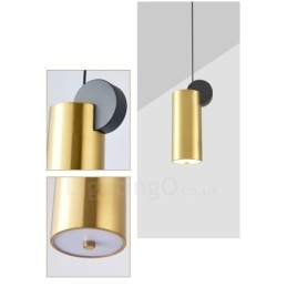 4 stili di lampada a sospensione postmoderna in oro e nero
