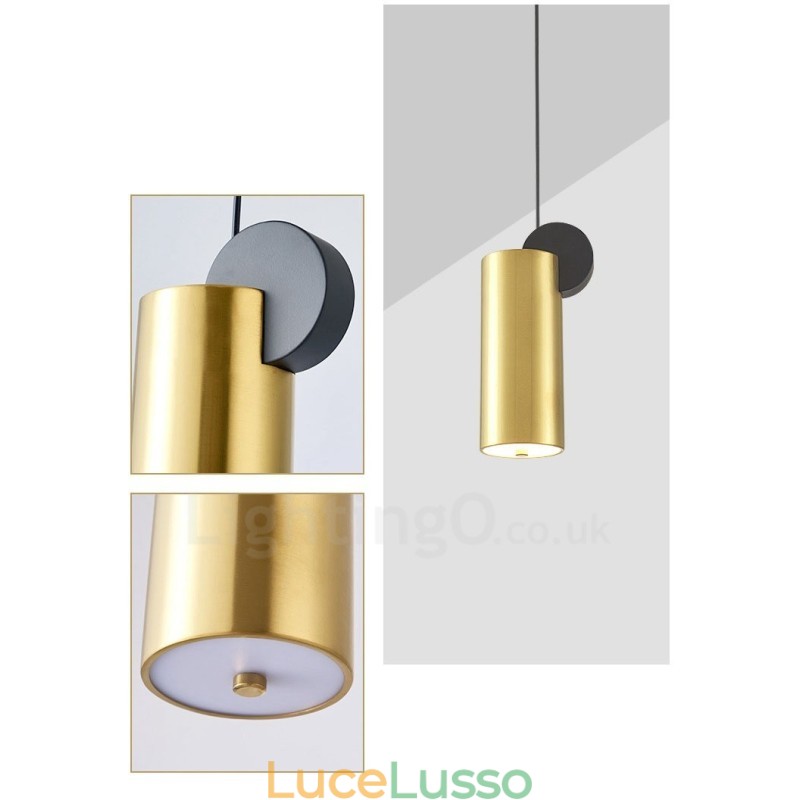 4 stili di lampada a sospensione postmoderna in oro e nero