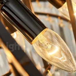 Quest'anno il lampadario a sospensione in cristallo K9 rotondo dorato postmoderno di lusso è esposto nella sala espositiva