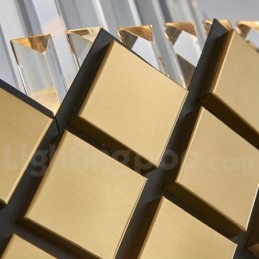 Lampadario moderno di lusso in oro e nero con pendente in cristallo K9 rotondo, sala espositiva