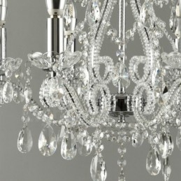 6 luci oro argento stile americano lampadario pendente in cristallo negozio di luci