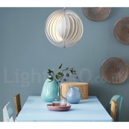 Lampada a sospensione fai da te postmoderna Globe White Rotate