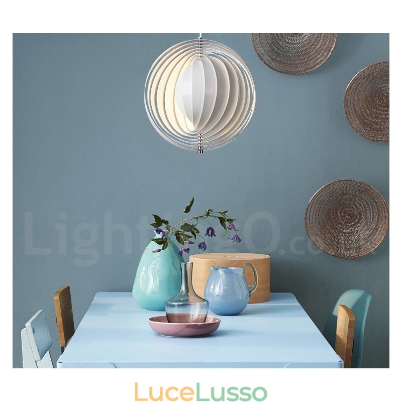 Lampada a sospensione fai da te postmoderna Globe White Rotate