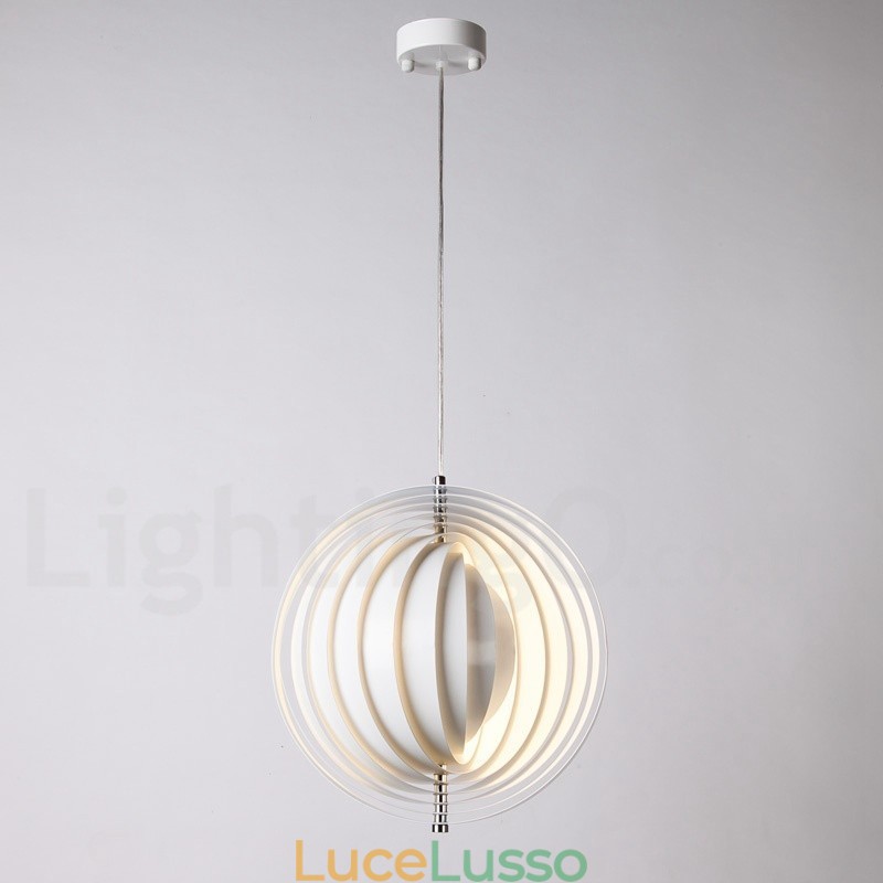 Lampada a sospensione fai da te postmoderna Globe White Rotate