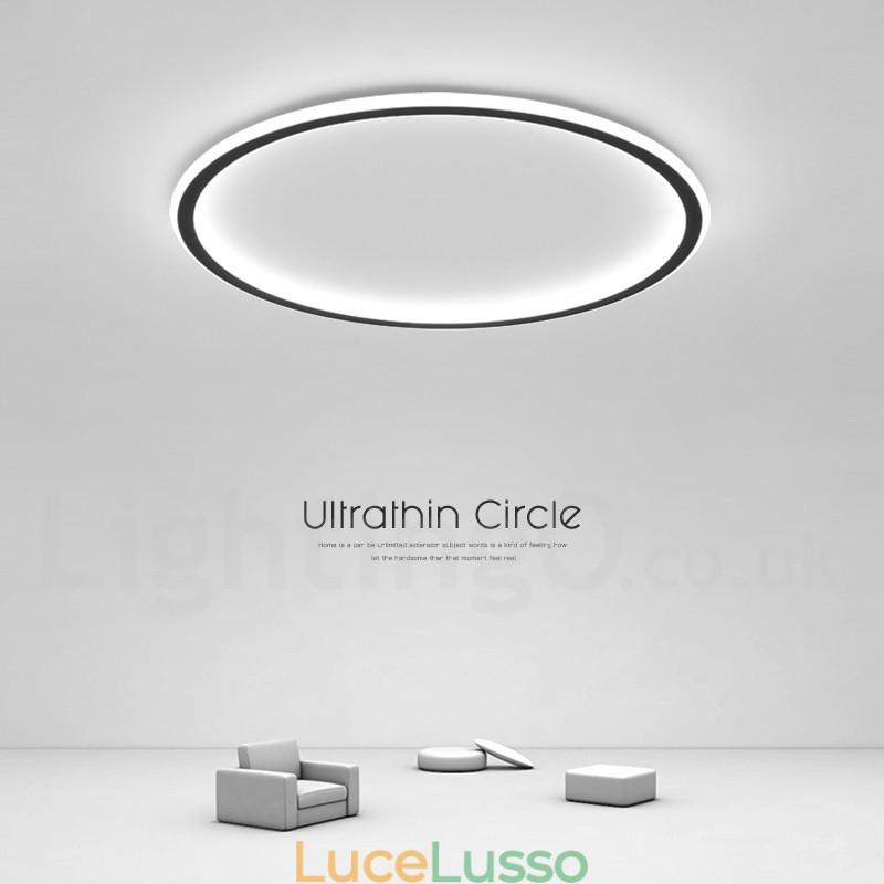 Plafoniere da soffitto in stile nordico moderno contemporaneo ultra sottili dimmerabili con telecomando, utilizzabili anche come applique