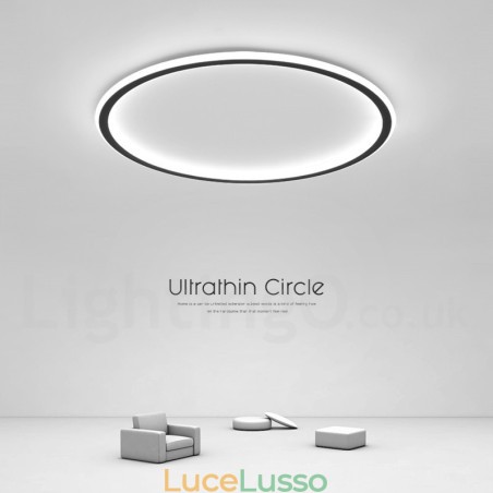 Plafoniere da soffitto in stile nordico moderno contemporaneo ultra sottili dimmerabili con telecomando, utilizzabili anche come applique Plafoniere da soffitto in stile nordico moderno contemporaneo ultra sottili dimmerabili con telecomando, utilizzabili anche come applique