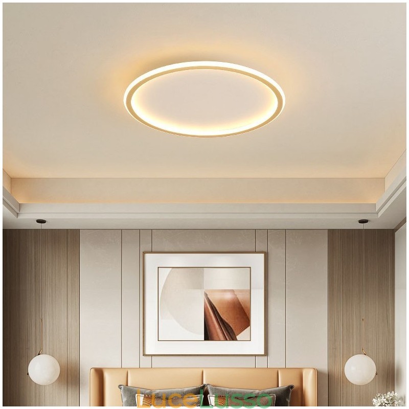 Plafoniere da soffitto in stile nordico moderno contemporaneo ultra sottili dimmerabili con telecomando, utilizzabili anche come applique