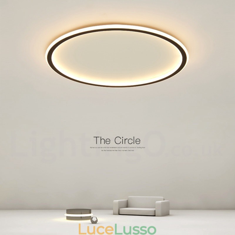 Plafoniere da soffitto in stile nordico moderno contemporaneo ultra sottili dimmerabili con telecomando, utilizzabili anche come applique