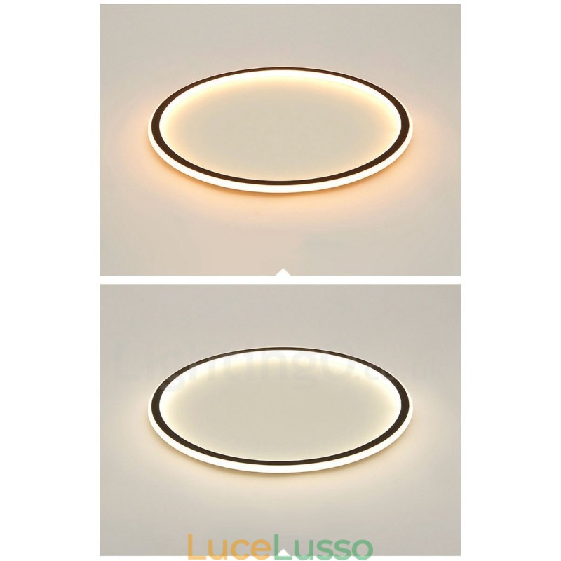 Plafoniere da soffitto in stile nordico moderno contemporaneo ultra sottili dimmerabili con telecomando, utilizzabili anche come applique