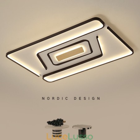 Lampada da soffitto moderna contemporanea rettangolare Lampada da soffitto moderna contemporanea rettangolare