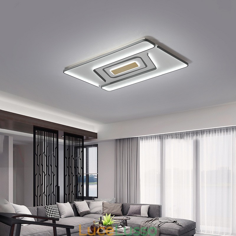 Lampada da soffitto moderna contemporanea rettangolare