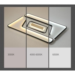 Lampada da soffitto moderna contemporanea rettangolare