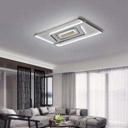 Lampada da soffitto moderna contemporanea rettangolare