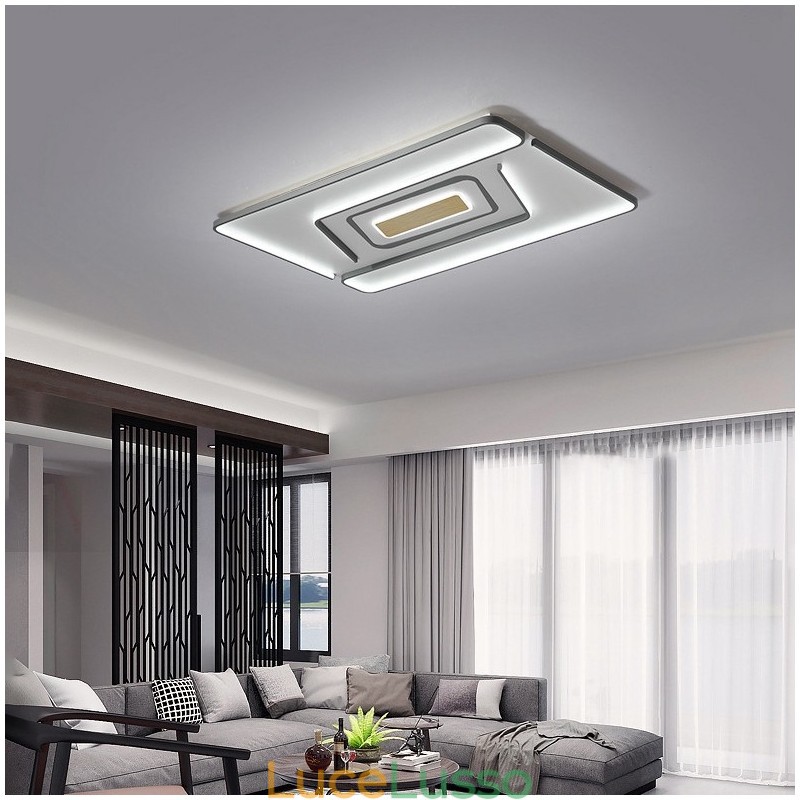 Lampada da soffitto moderna contemporanea rettangolare