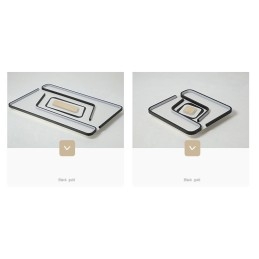 Lampada da soffitto moderna contemporanea rettangolare