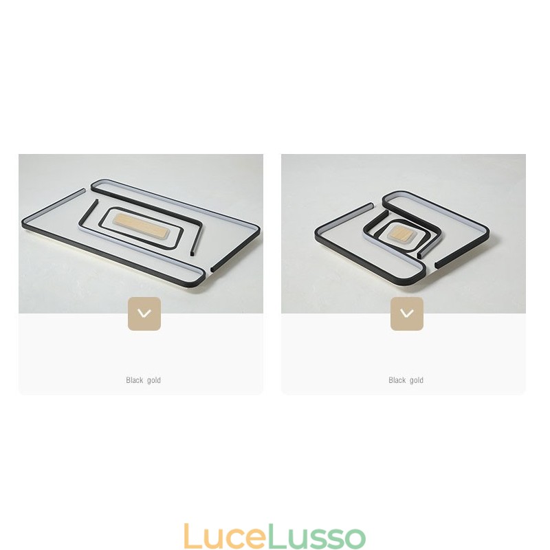 Lampada da soffitto moderna contemporanea rettangolare