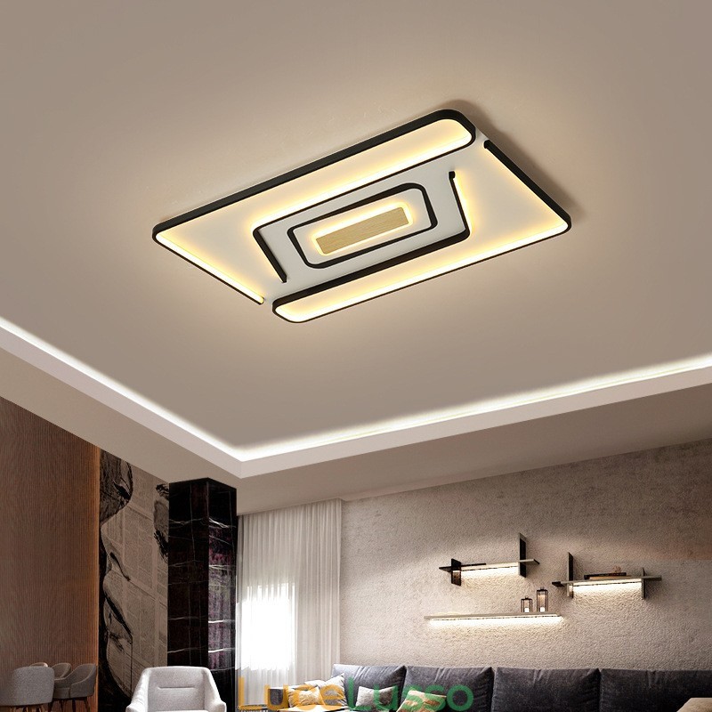 Lampada da soffitto moderna contemporanea rettangolare