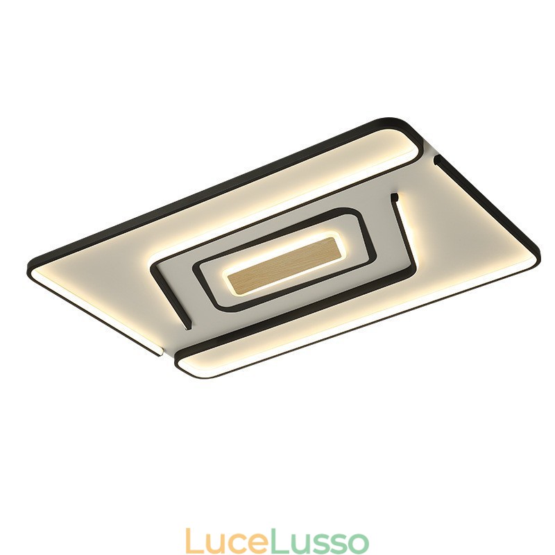 Lampada da soffitto moderna contemporanea rettangolare