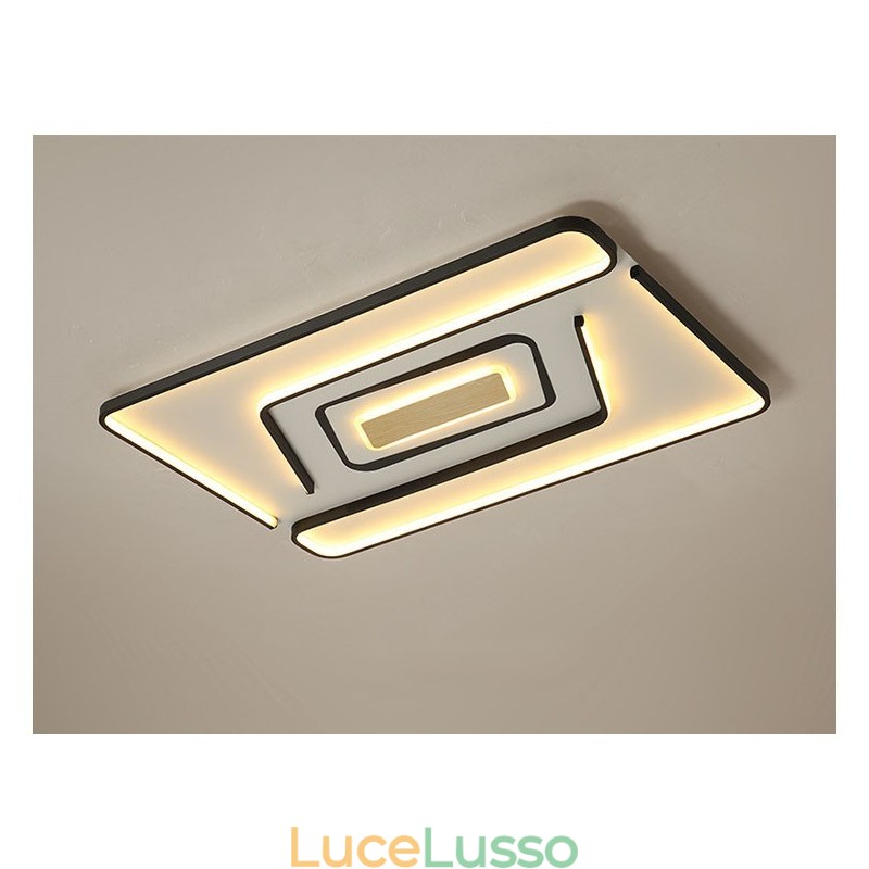Lampada da soffitto moderna contemporanea rettangolare