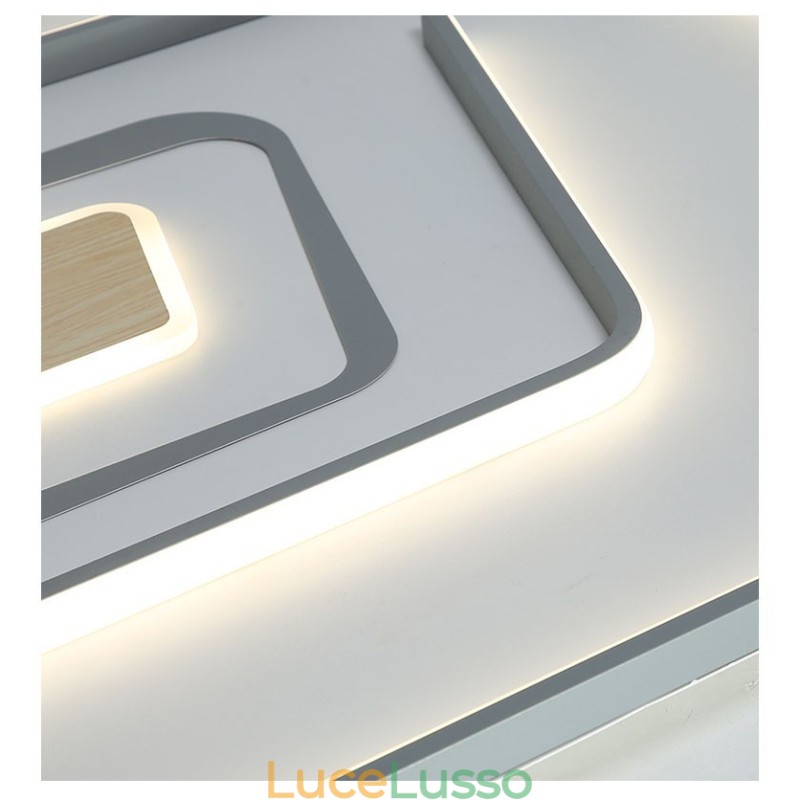 Lampada da soffitto moderna contemporanea rettangolare