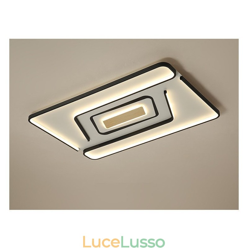 Lampada da soffitto moderna contemporanea rettangolare
