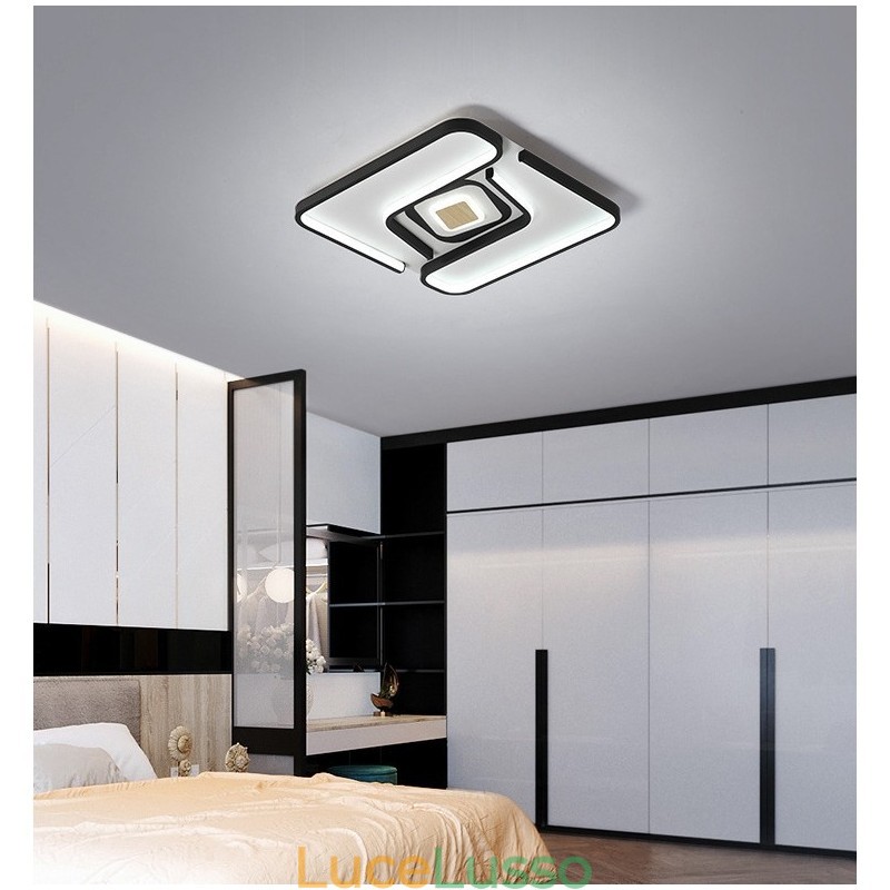 Lampada da soffitto moderna contemporanea quadrata