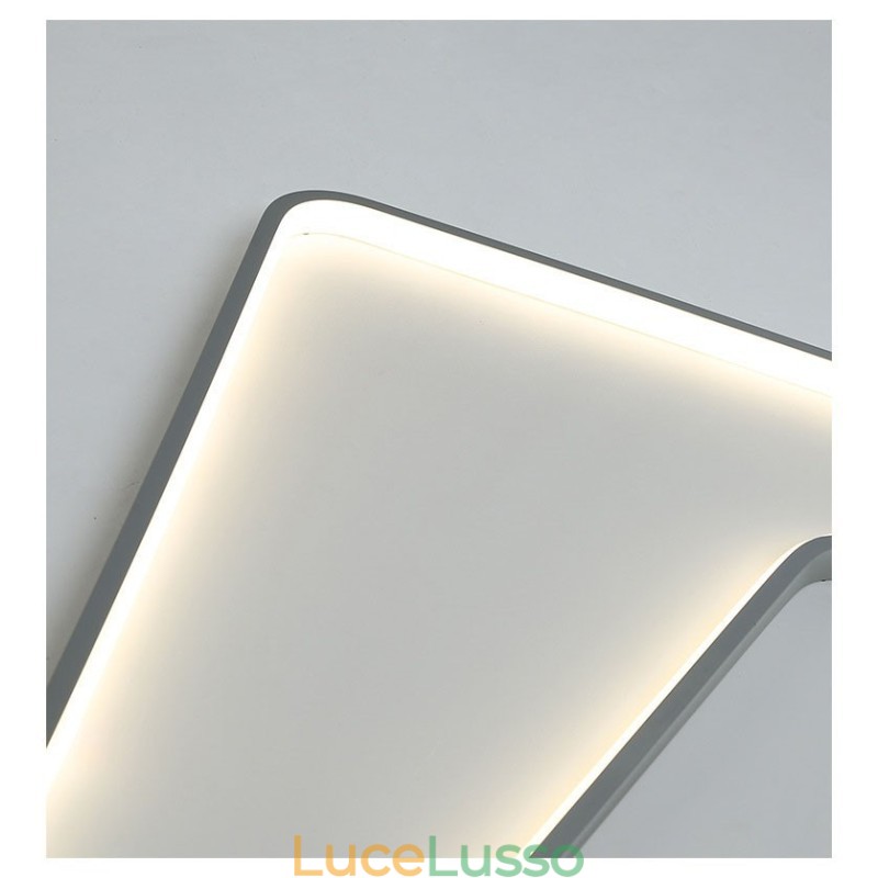 Lampada da soffitto moderna contemporanea quadrata