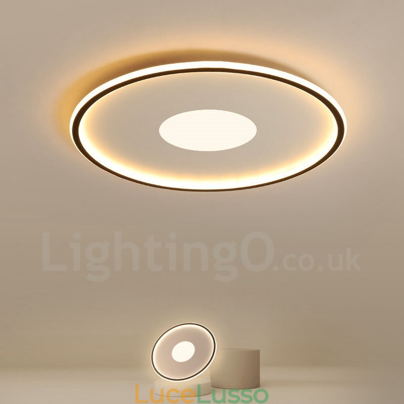 Plafoniere da soffitto in stile nordico moderno contemporaneo ultra sottili dimmerabili con telecomando, utilizzabili anche come applique