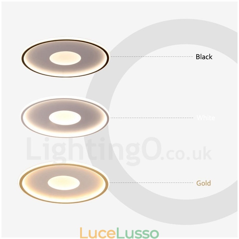 Plafoniere da soffitto in stile nordico moderno contemporaneo ultra sottili dimmerabili con telecomando, utilizzabili anche come applique