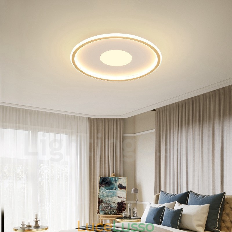 Plafoniere da soffitto in stile nordico moderno contemporaneo ultra sottili dimmerabili con telecomando, utilizzabili anche come applique
