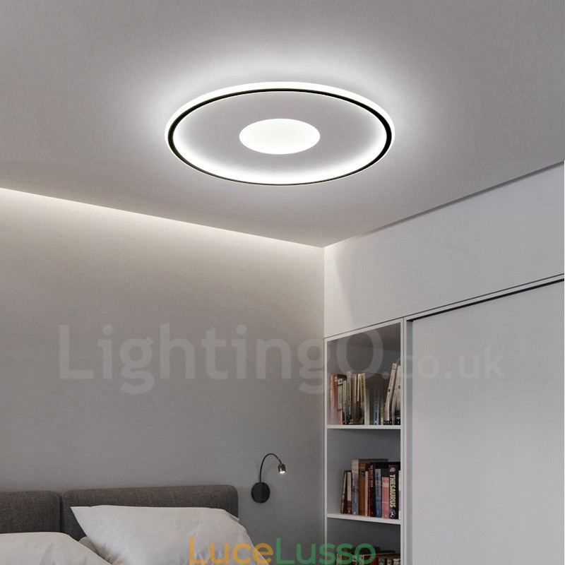 Plafoniere da soffitto in stile nordico moderno contemporaneo ultra sottili dimmerabili con telecomando, utilizzabili anche come applique