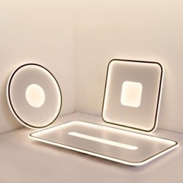 Plafoniere da soffitto in stile nordico moderno contemporaneo ultra sottili dimmerabili con telecomando, utilizzabili anche come applique