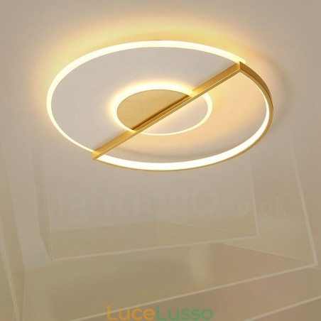 Plafoniere da soffitto in stile nordico moderno e contemporaneo ultrasottile in oro con telecomando, utilizzabili anche come applique Plafoniere da soffitto in stile nordico moderno e contemporaneo ultrasottile in oro con telecomando, utilizzabili anche come applique