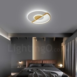 Plafoniere da soffitto in stile nordico moderno e contemporaneo ultrasottile in oro con telecomando, utilizzabili anche come applique