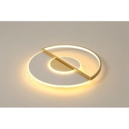 Plafoniere da soffitto in stile nordico moderno e contemporaneo ultrasottile in oro con telecomando, utilizzabili anche come applique