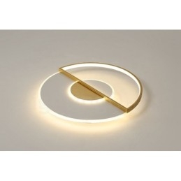 Plafoniere da soffitto in stile nordico moderno e contemporaneo ultrasottile in oro con telecomando, utilizzabili anche come applique