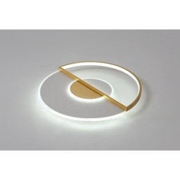 Plafoniere da soffitto in stile nordico moderno e contemporaneo ultrasottile in oro con telecomando, utilizzabili anche come applique
