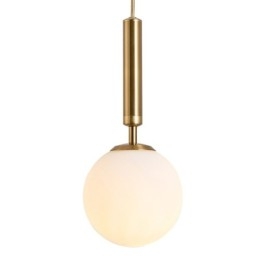 Lampada a sospensione moderna e contemporanea con paralume in vetro