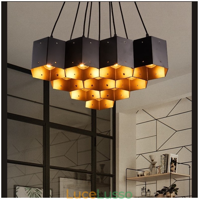 Lampadario a sospensione in stile industriale loft