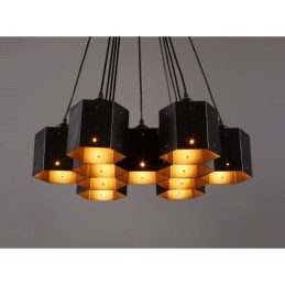 Lampadario a sospensione in stile industriale loft