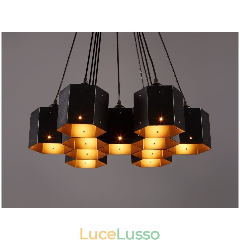 Lampadario a sospensione in stile industriale loft