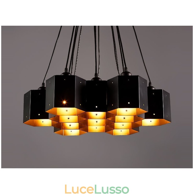 Lampadario a sospensione in stile industriale loft