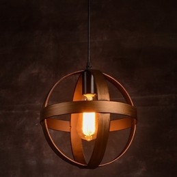Lampada in ferro retrò, lampadario moderno minimalista in stile industriale
