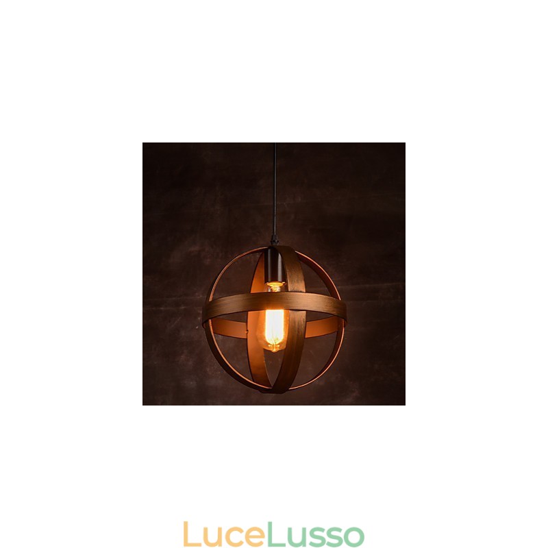 Lampada in ferro retrò, lampadario moderno minimalista in stile industriale
