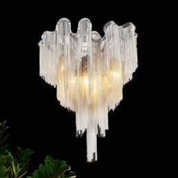 Lampadario a nappe Lampada da soffitto di design Colore argento oro