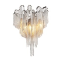 Lampadario a nappe Lampada da soffitto di design Colore argento oro
