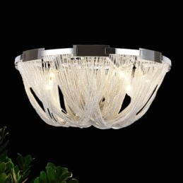 Lampadario a nappe Lampada da soffitto di design Colore argento oro
