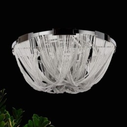 Lampadario a nappe Lampada da soffitto di design Colore argento oro